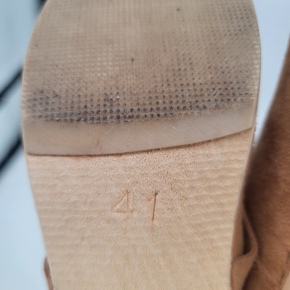 Maguba Swedish Berkeley Husband Clogs Size 41 Camel Tan Leather Boho Minimalist - Picture 15 of 16